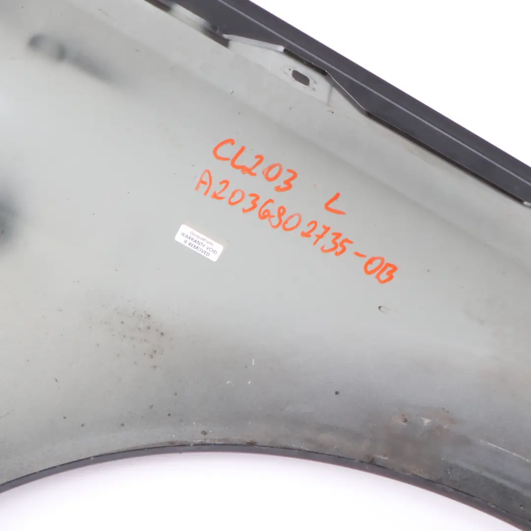 Side Panel Front Left N/S Wing Fender Obsidian Black - 197 to Mercedes CL203 W203 with Part number A2038801318 Mercedes CL203 W203 Side Panel Front Left N/S Wing Fender Obsidian Black - 197 - SKU A2038801318-OB - Part number A2038801318