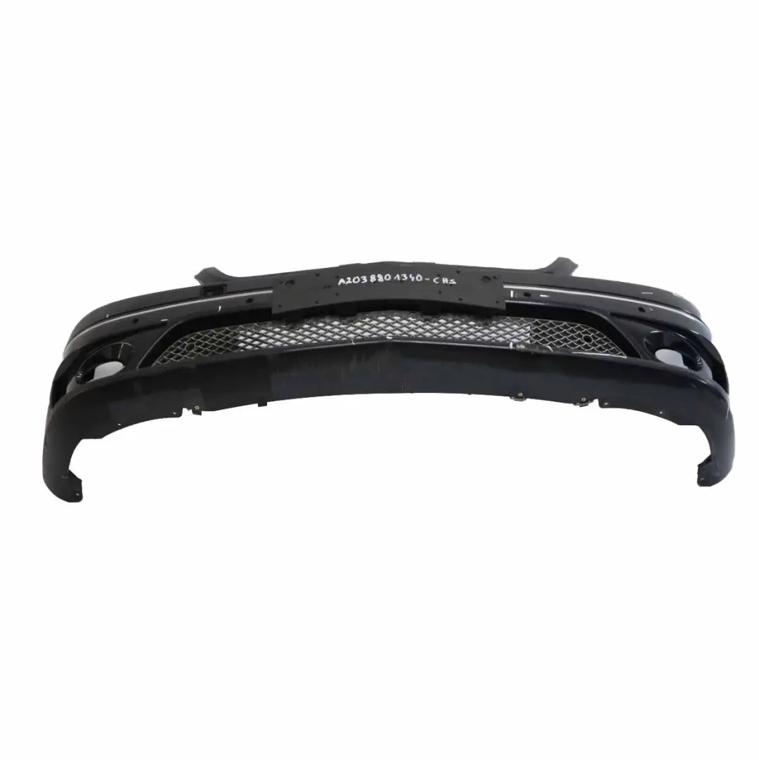 Bumper Front Trim Panel Covering Chromite Black - 112 to Mercedes W203 CL203 with Part number A2038801340 Mercedes W203 CL203 Bumper Front Trim Panel Covering Chromite Black - 112 - SKU A2038801340-CHS - Part number A2038801340