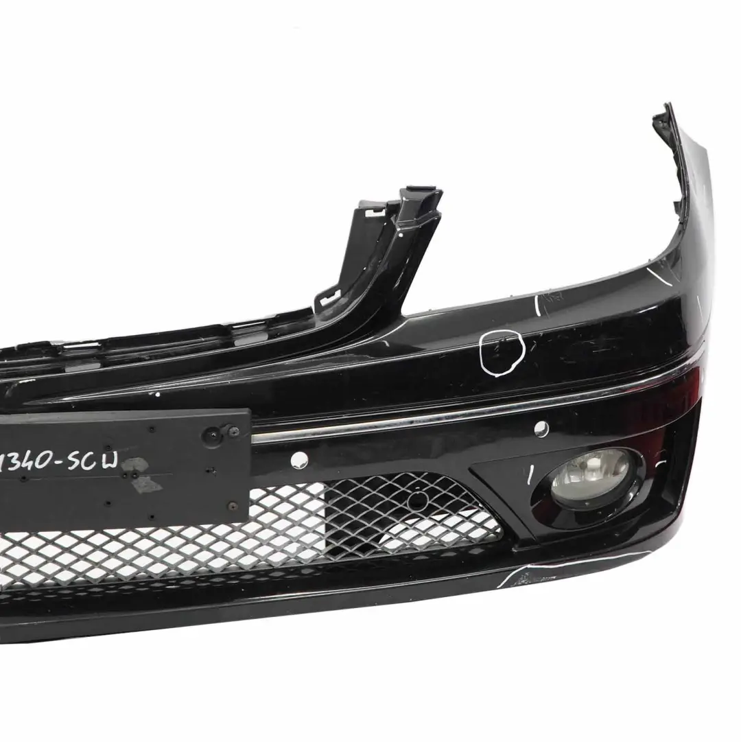 Bumper Front Trim Panel Covering Schwarz Black - 040 to Mercedes W203 CL203 with Part number A2038801340 Mercedes W203 CL203 Bumper Front Trim Panel Covering Schwarz Black - 040 - SKU A2038801340-SCW - Part number A2038801340