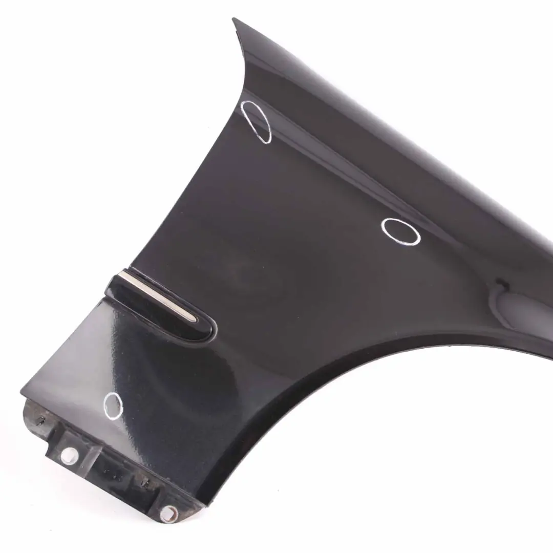 Side Panel Front Right O/S Wing Fender Obsidian Black - 197 to Mercedes CL203 W203 with Part number A2038801418 Mercedes CL203 W203 Side Panel Front Right O/S Wing Fender Obsidian Black - 197 - SKU A2038801418-OB - Part number A2038801418