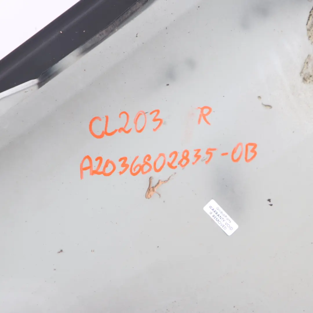 Mercedes CL203 W203 Side Panel Front Right O/S Wing Fender Obsidian Black - 197 - SKU A2038801418-OB - Part number A2038801418