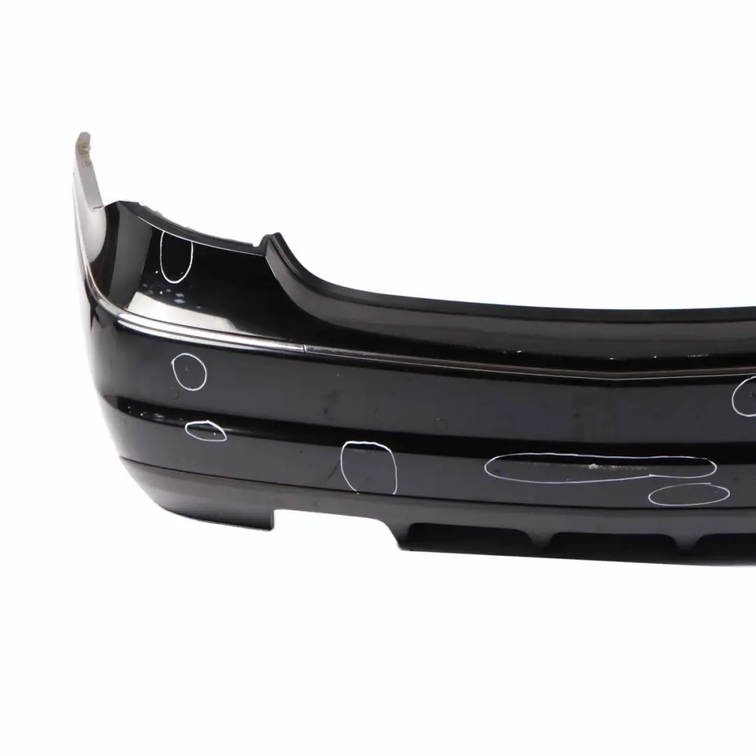 Bumper Rear Trim Panel Covering Schwarz Black - 040 to Mercedes CLC CL203 with Part number A2038801540 Mercedes CLC CL203 Bumper Rear Trim Panel Covering Schwarz Black - 040 - SKU A2038801540-SCW - Part number A2038801540