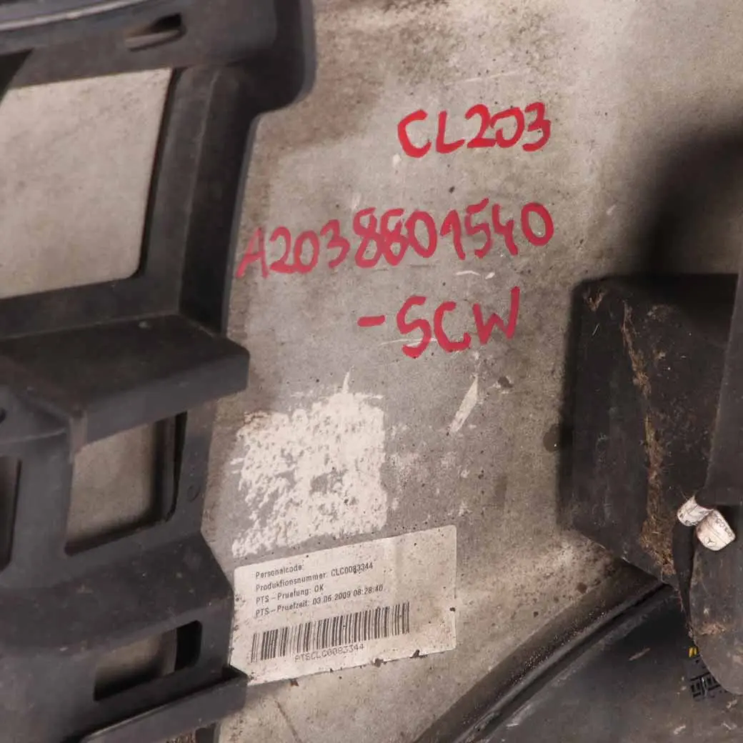 Bumper Rear Trim Panel Covering Schwarz Black - 040 to Mercedes CLC CL203 with Part number A2038801540 Mercedes CLC CL203 Bumper Rear Trim Panel Covering Schwarz Black - 040 - SKU A2038801540-SCW - Part number A2038801540