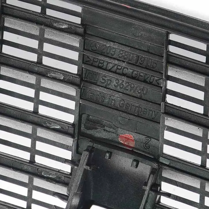 Front Hood Top Cover Grill Iridium Silver - 775 to Mercedes W203 W209 with Part number A2038801905 Mercedes W203 W209 Front Hood Top Cover Grill Iridium Silver - 775 - SKU A2038801905-IRS - Part number A2038801905