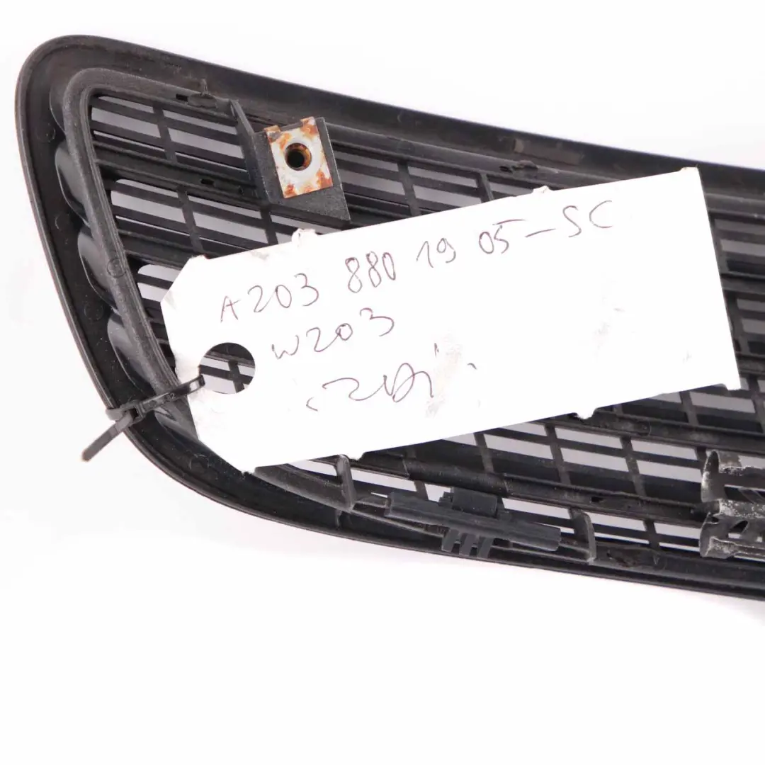 Mercedes W203 C209 Front Hood Top Cover Grill Schwarz Black - 040 - SKU A2038801905-SCW - Part number A2038801905