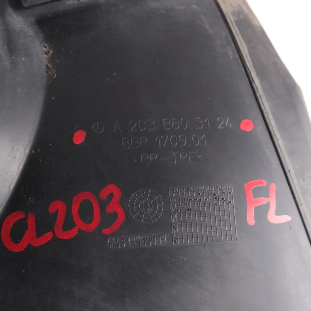 Mercedes W203 CL203 Radkasten Vorne Links Zierleiste Kotflügel - SKU A2038803124 - Teilenummer A2038803124