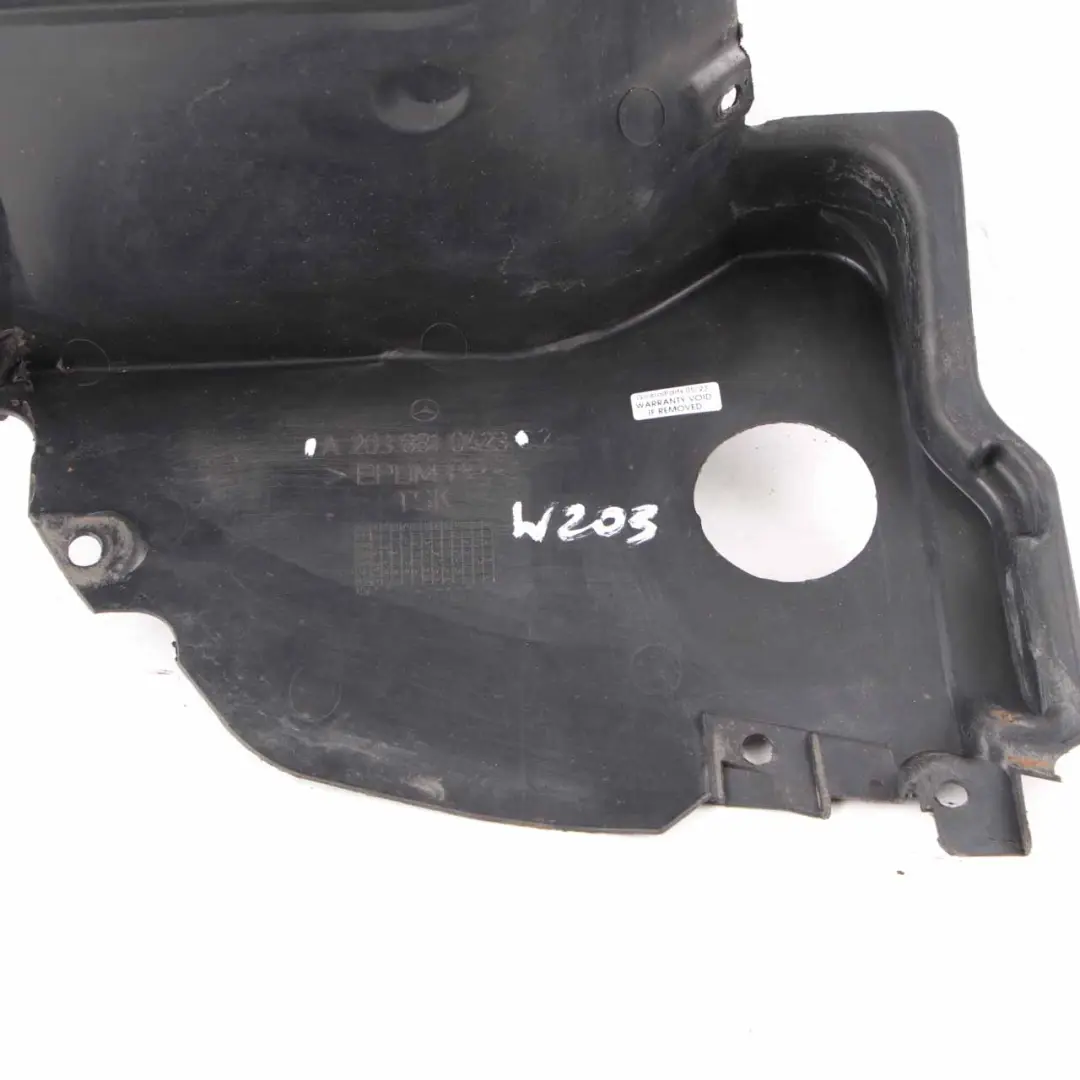  Mercedes-Benz C W203 Radhaus Radhausschale Verkleidung Vorne Rechts - SKU A2038840822 - Teilenummer A2038840822