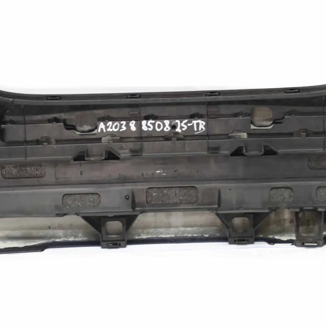 Bumper Trim Panel Tanzanite Blue Metallic - 359 to Mercedes W203 Rear with Part number A2038850825 Mercedes W203 Rear Bumper Trim Panel Tanzanite Blue Metallic - 359 - SKU A2038850825-TB - Part number A2038850825