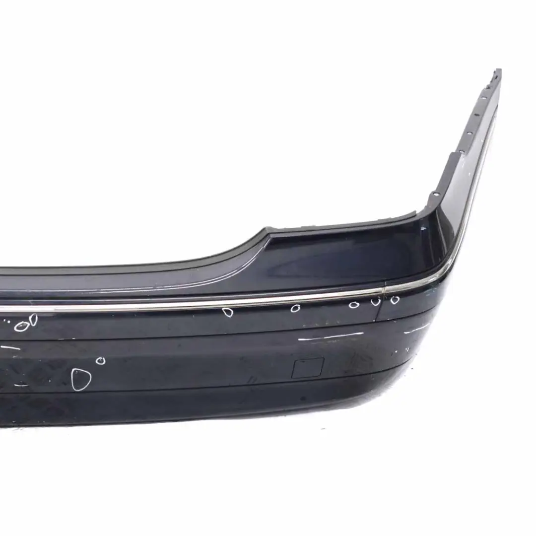 Bumper Trim Panel Tanzanite Blue Metallic - 359 to Mercedes W203 Rear with Part number A2038850825 Mercedes W203 Rear Bumper Trim Panel Tanzanite Blue Metallic - 359 - SKU A2038850825-TB - Part number A2038850825