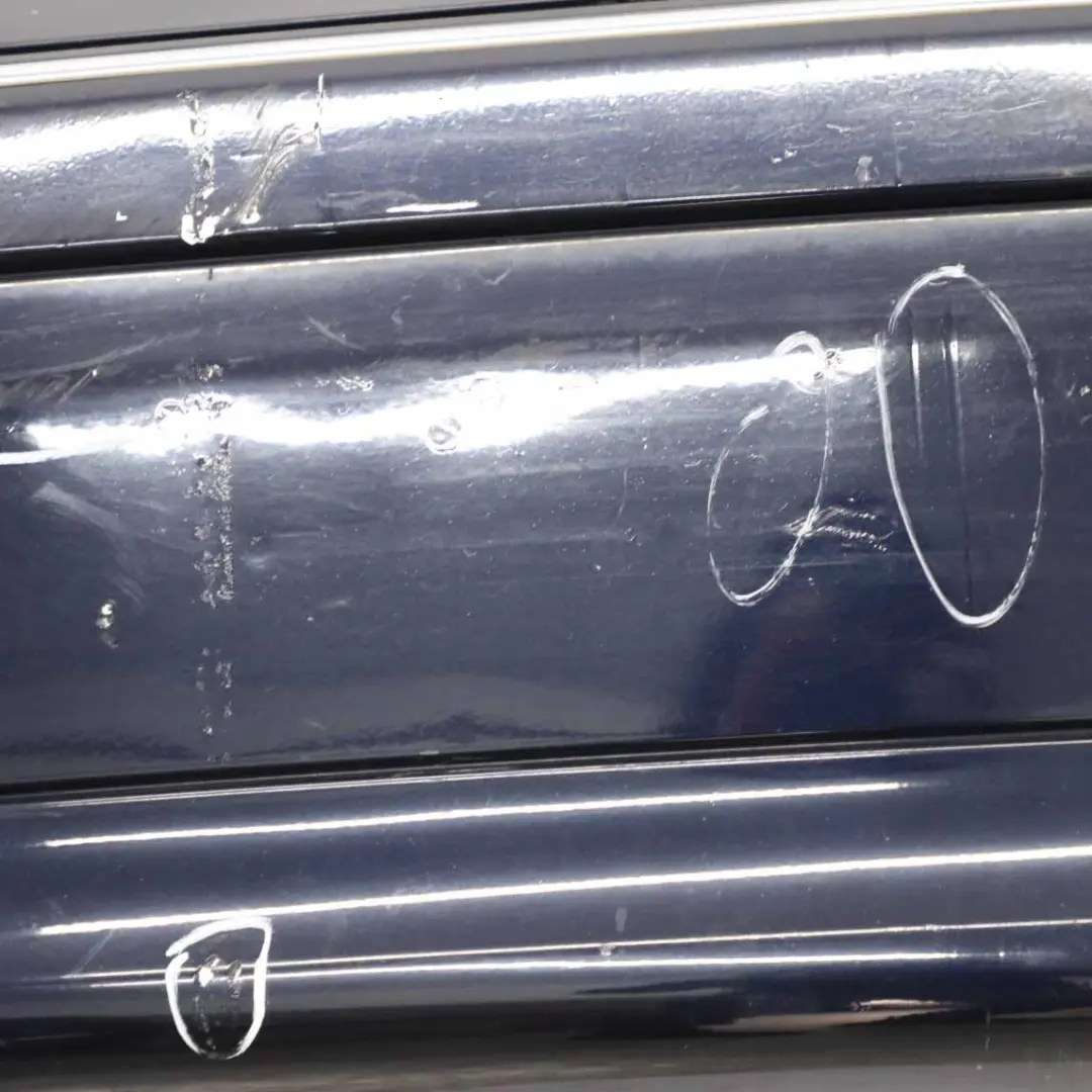 Bumper Trim Panel Tanzanite Blue Metallic - 359 to Mercedes W203 Rear with Part number A2038850825 Mercedes W203 Rear Bumper Trim Panel Tanzanite Blue Metallic - 359 - SKU A2038850825-TB - Part number A2038850825