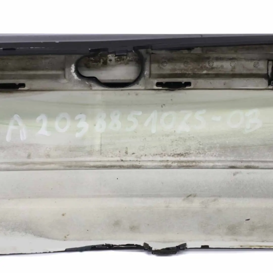 Bumper Trim Panel Cover Estate Obsidian Black Metallic - 197 to Mercedes S203 Rear with Part number A2038851025 Mercedes S203 Rear Bumper Trim Panel Cover Estate Obsidian Black Metallic - 197 - SKU A2038851025-OB - Part number A2038851025