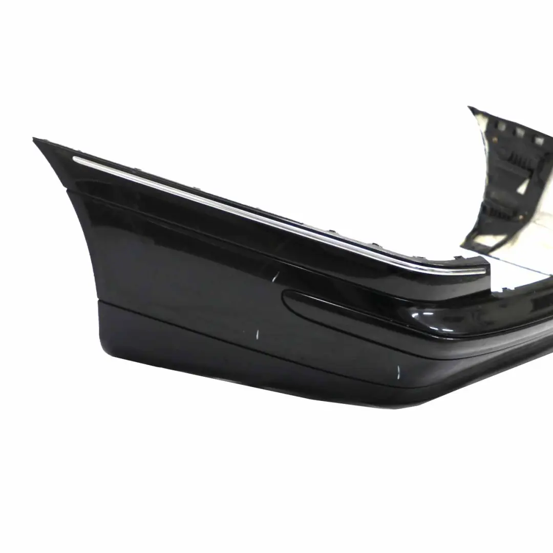 Bumper Trim Panel Cover Estate Obsidian Black Metallic - 197 to Mercedes S203 Rear with Part number A2038851025 Mercedes S203 Rear Bumper Trim Panel Cover Estate Obsidian Black Metallic - 197 - SKU A2038851025-OB - Part number A2038851025