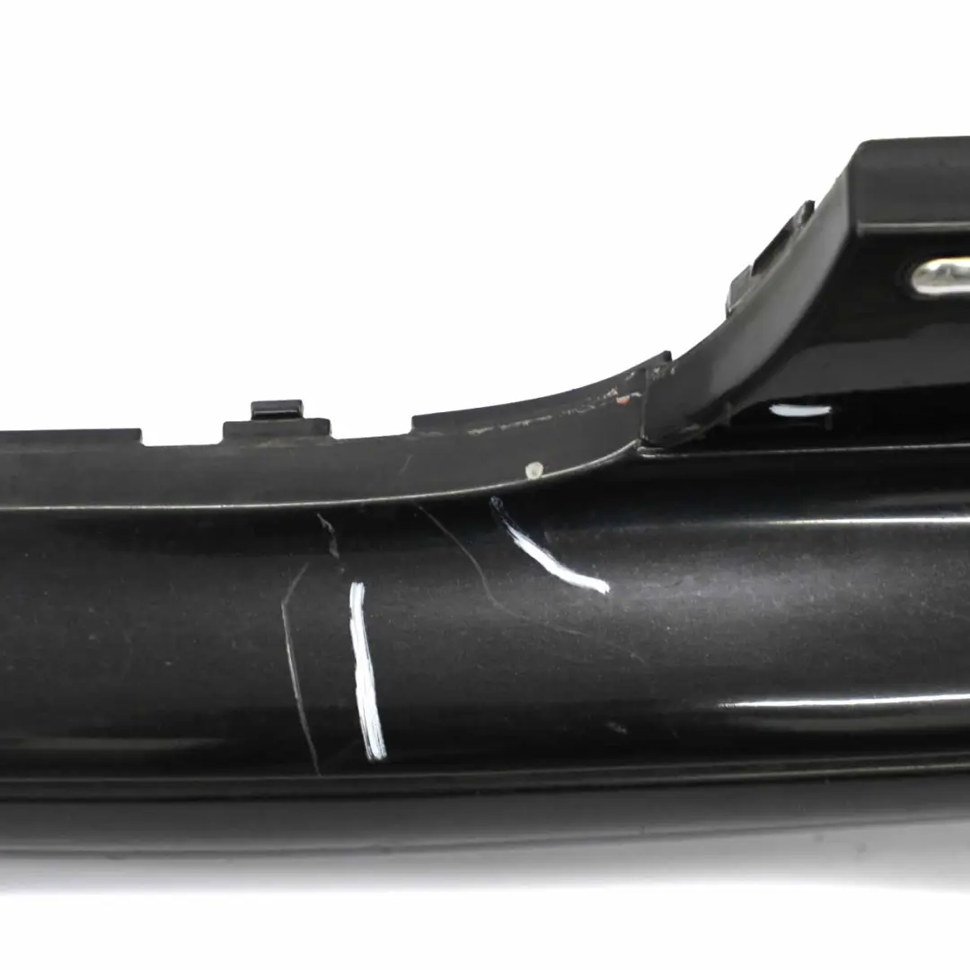 Bumper Trim Panel Cover Estate Obsidian Black Metallic - 197 to Mercedes S203 Rear with Part number A2038851025 Mercedes S203 Rear Bumper Trim Panel Cover Estate Obsidian Black Metallic - 197 - SKU A2038851025-OB - Part number A2038851025