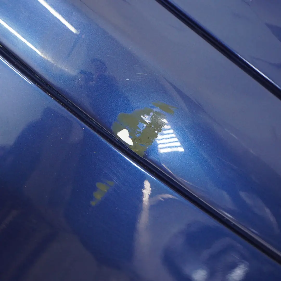 Bumper Cover Trim Panel Jaspisblau Blue Metallic - 345 to Mercedes CL203 Rear with Part number A2038851225 Mercedes CL203 Rear Bumper Cover Trim Panel Jaspisblau Blue Metallic - 345 - SKU A2038851225-JAS - Part number A2038851225