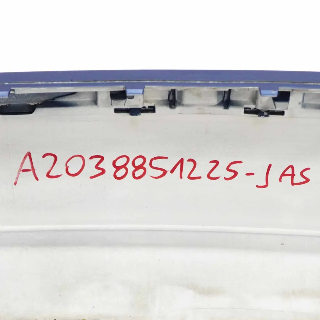 Bumper Cover Trim Panel Jaspisblau Blue Metallic - 345 to Mercedes CL203 Rear with Part number A2038851225 Mercedes CL203 Rear Bumper Cover Trim Panel Jaspisblau Blue Metallic - 345 - SKU A2038851225-JAS - Part number A2038851225