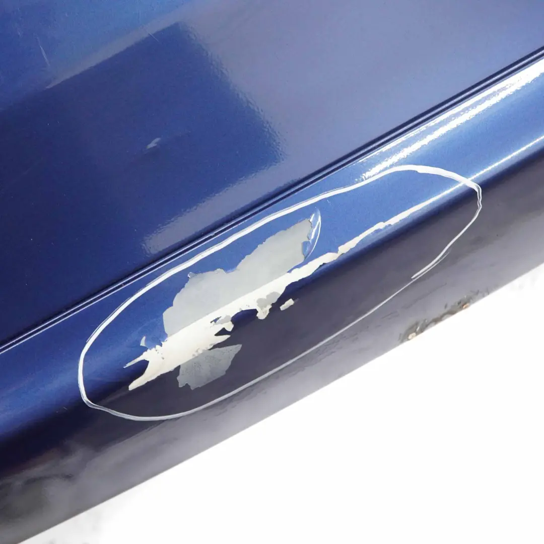 Bumper Cover Trim Panel Jaspisblau Blue Metallic - 345 to Mercedes CL203 Rear with Part number A2038851225 Mercedes CL203 Rear Bumper Cover Trim Panel Jaspisblau Blue Metallic - 345 - SKU A2038851225-JAS - Part number A2038851225