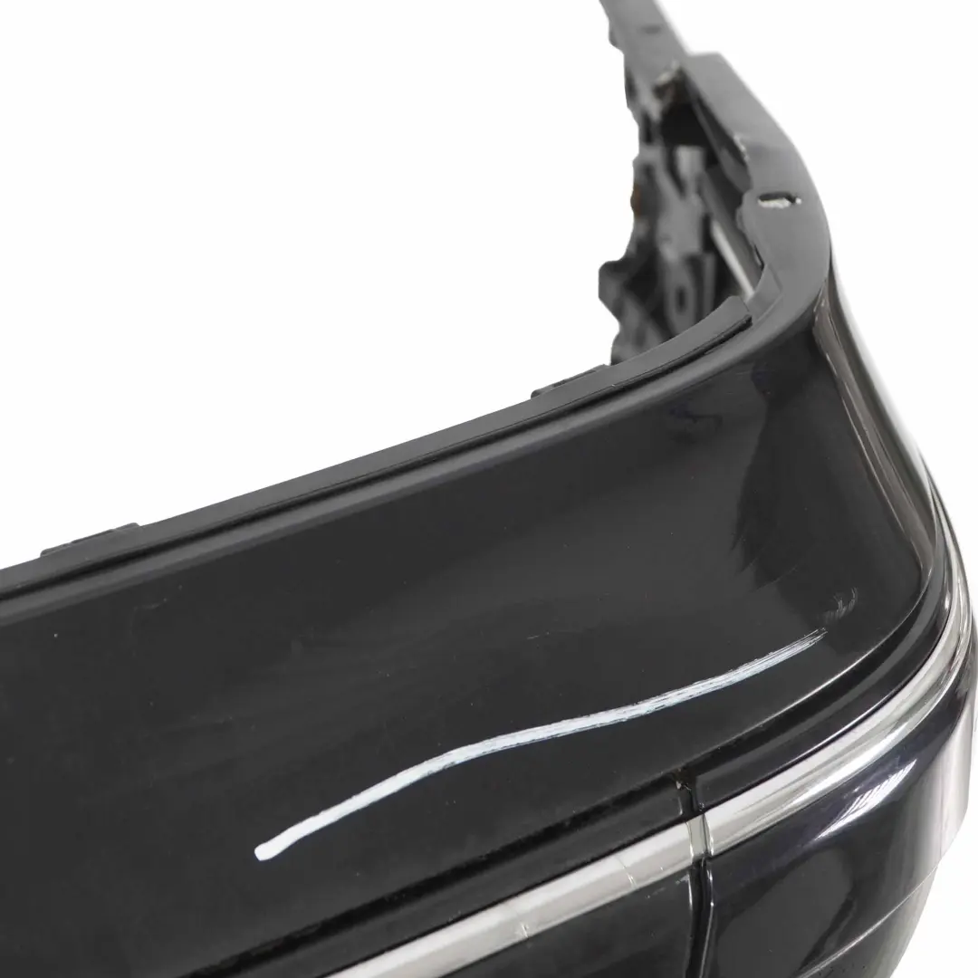 Bumper Cover Trim Panel Obsidian Black Metallic - 197 to Mercedes W203 Rear with Part number A2038851625 Mercedes W203 Rear Bumper Cover Trim Panel Obsidian Black Metallic - 197 - SKU A2038851625-OB - Part number A2038851625