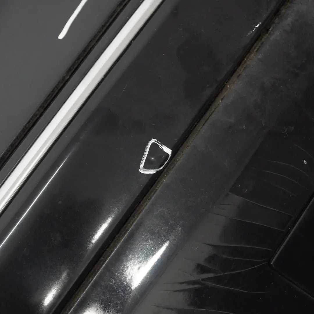 Mercedes W203 Rear Bumper Cover Trim Panel Obsidian Black Metallic - 197 - SKU A2038851625-OB - Part number A2038851625