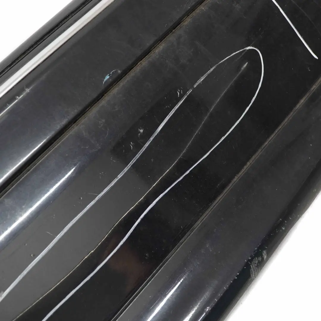 Mercedes W203 Rear Bumper Cover Trim Panel Obsidian Black Metallic - 197 - SKU A2038851625-OB - Part number A2038851625