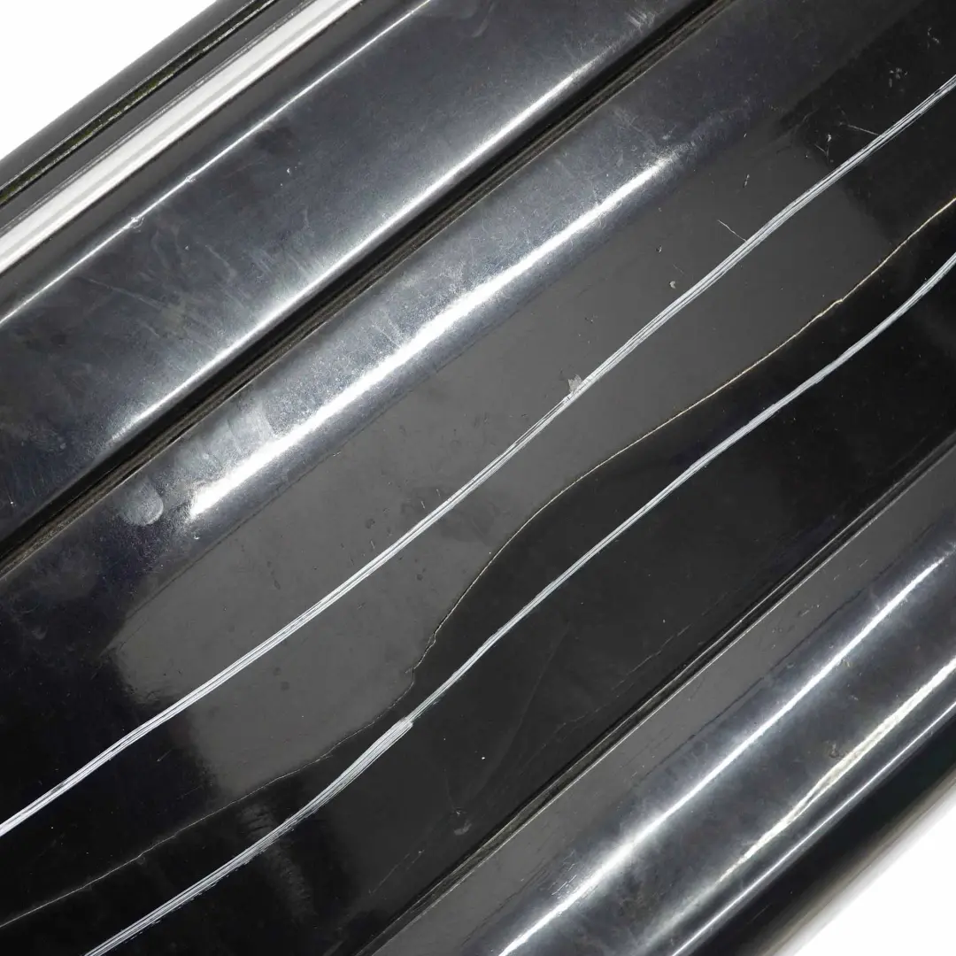 Bumper Cover Trim Panel Obsidian Black Metallic - 197 to Mercedes W203 Rear with Part number A2038851625 Mercedes W203 Rear Bumper Cover Trim Panel Obsidian Black Metallic - 197 - SKU A2038851625-OB - Part number A2038851625