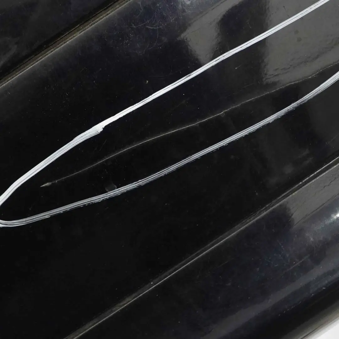 Bumper Cover Trim Panel Obsidian Black Metallic - 197 to Mercedes W203 Rear with Part number A2038851625 Mercedes W203 Rear Bumper Cover Trim Panel Obsidian Black Metallic - 197 - SKU A2038851625-OB - Part number A2038851625