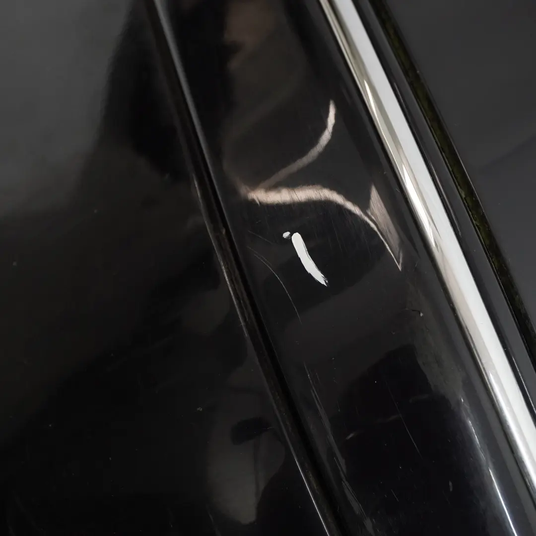 Bumper Cover Trim Panel Obsidian Black Metallic - 197 to Mercedes W203 Rear with Part number A2038851625 Mercedes W203 Rear Bumper Cover Trim Panel Obsidian Black Metallic - 197 - SKU A2038851625-OB - Part number A2038851625