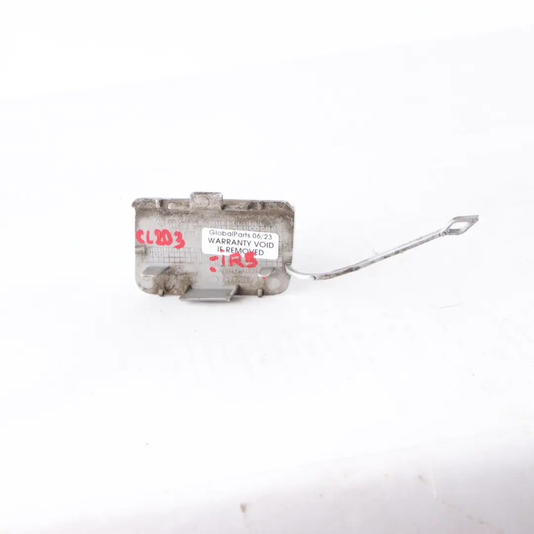 Front Bumper Towing Eye Flap Trim Cover Iridium Silver - 775 to Mercedes CLC CL203 with Part number A2038851226 Mercedes CLC CL203 Front Bumper Towing Eye Flap Trim Cover Iridium Silver - 775 - SKU A2038851226-IRS - Part number A2038851226