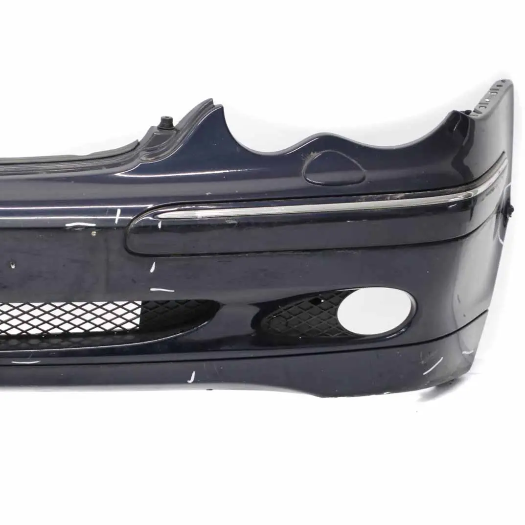 Mercedes W203 Front Bumper Trim Panel Cover Tanzanite Blue Metallic - 359 - SKU A2038851325-TB - Part number A2038851325