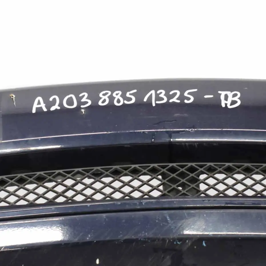 Front Bumper Trim Panel Cover Tanzanite Blue Metallic - 359 to Mercedes W203 with Part number A2038851325 Mercedes W203 Front Bumper Trim Panel Cover Tanzanite Blue Metallic - 359 - SKU A2038851325-TB - Part number A2038851325