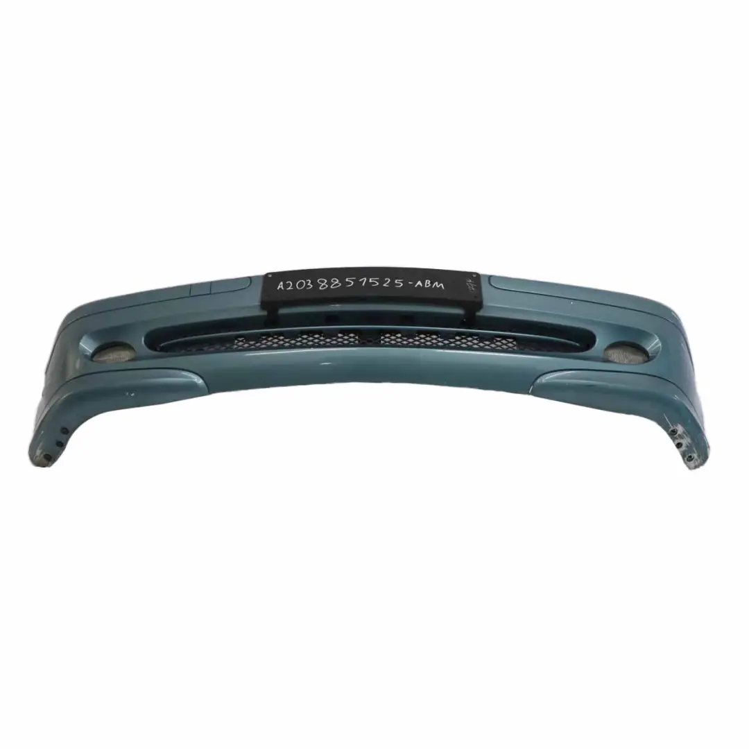 Bumper Front Trim Panel Covering Aragonite Blue Metallic - 941 to Mercedes W203 with Part number A2038851525 Mercedes W203 Bumper Front Trim Panel Covering Aragonite Blue Metallic - 941 - SKU A2038851525-ABM - Part number A2038851525