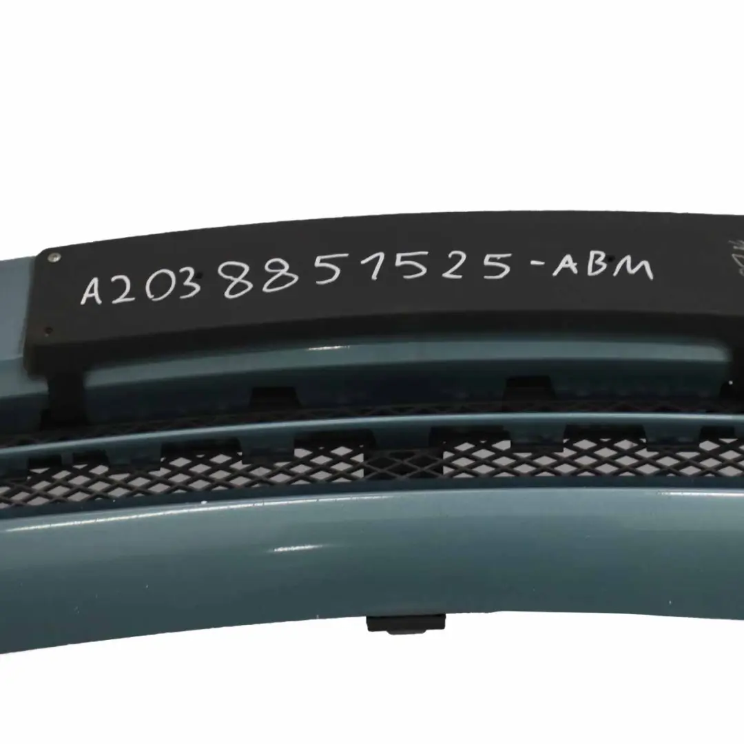 Mercedes W203 Bumper Front Trim Panel Covering Aragonite Blue Metallic - 941 - SKU A2038851525-ABM - Part number A2038851525