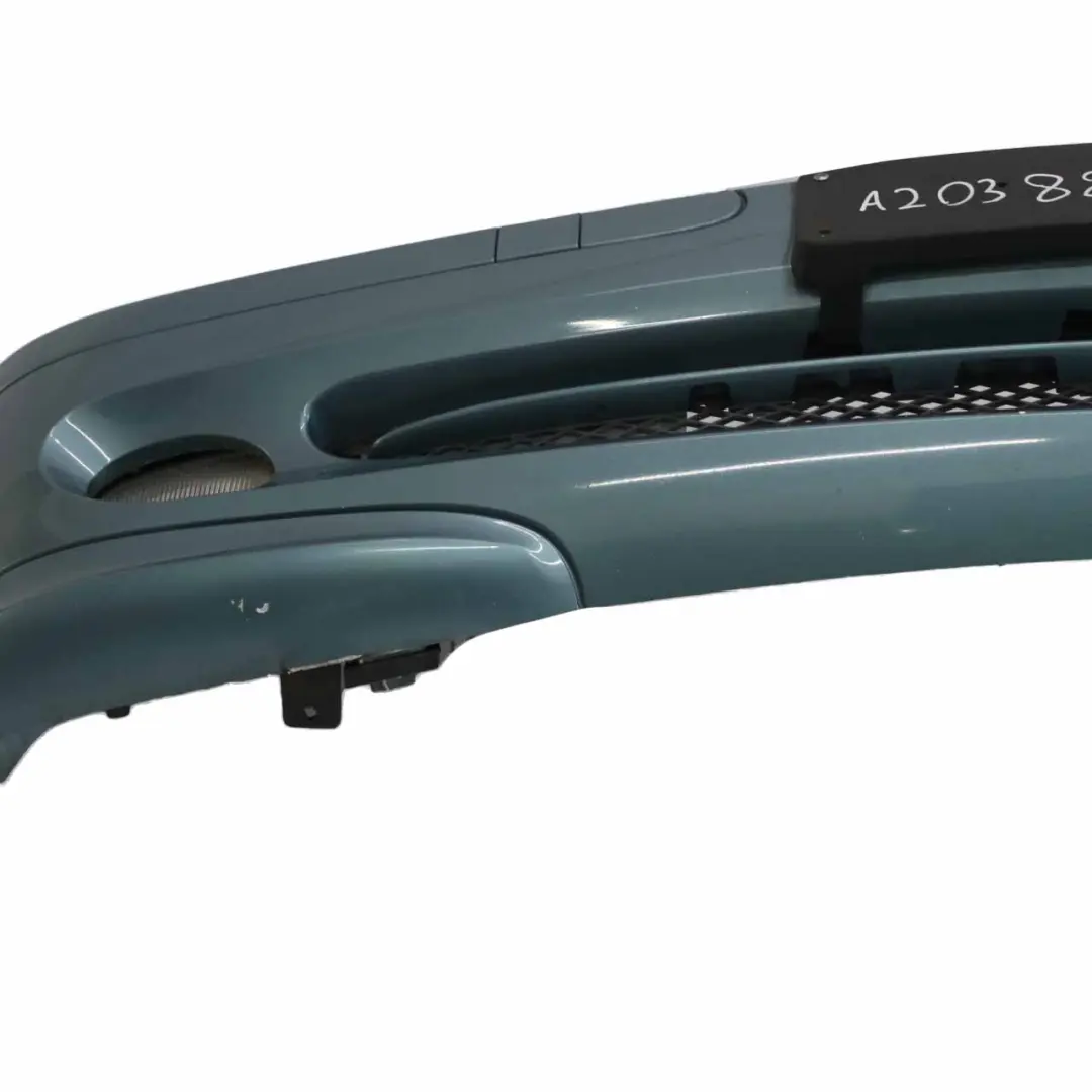 Bumper Front Trim Panel Covering Aragonite Blue Metallic - 941 to Mercedes W203 with Part number A2038851525 Mercedes W203 Bumper Front Trim Panel Covering Aragonite Blue Metallic - 941 - SKU A2038851525-ABM - Part number A2038851525