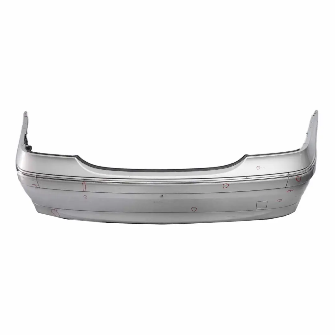 Bumper Trim Panel Brilliant Silver Metallic - 744 to Mercedes W203 Rear with Part number A2038851625 Mercedes W203 Rear Bumper Trim Panel Brilliant Silver Metallic - 744 - SKU A2038851625-BRS - Part number A2038851625