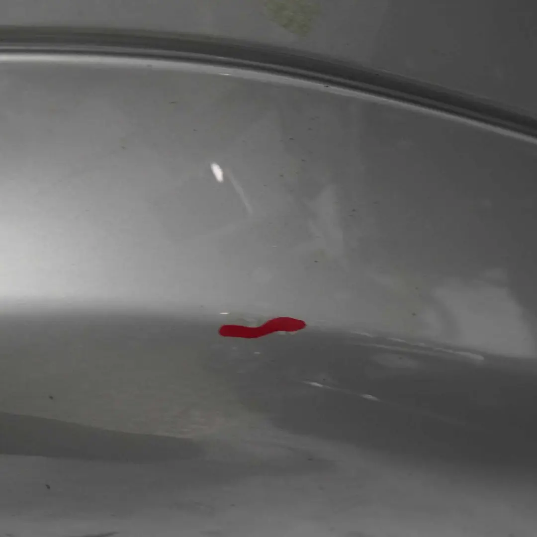 Bumper Trim Panel Brilliant Silver Metallic - 744 to Mercedes W203 Rear with Part number A2038851625 Mercedes W203 Rear Bumper Trim Panel Brilliant Silver Metallic - 744 - SKU A2038851625-BRS - Part number A2038851625