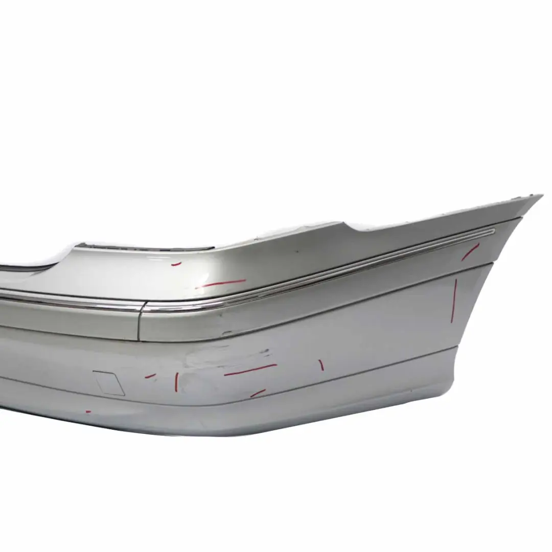 Bumper Cover Trim Panel Iridium Silver Metallic - 775 to Mercedes W203 Rear with Part number A2038851625 Mercedes W203 Rear Bumper Cover Trim Panel Iridium Silver Metallic - 775 - SKU A2038851625-IRS1 - Part number A2038851625