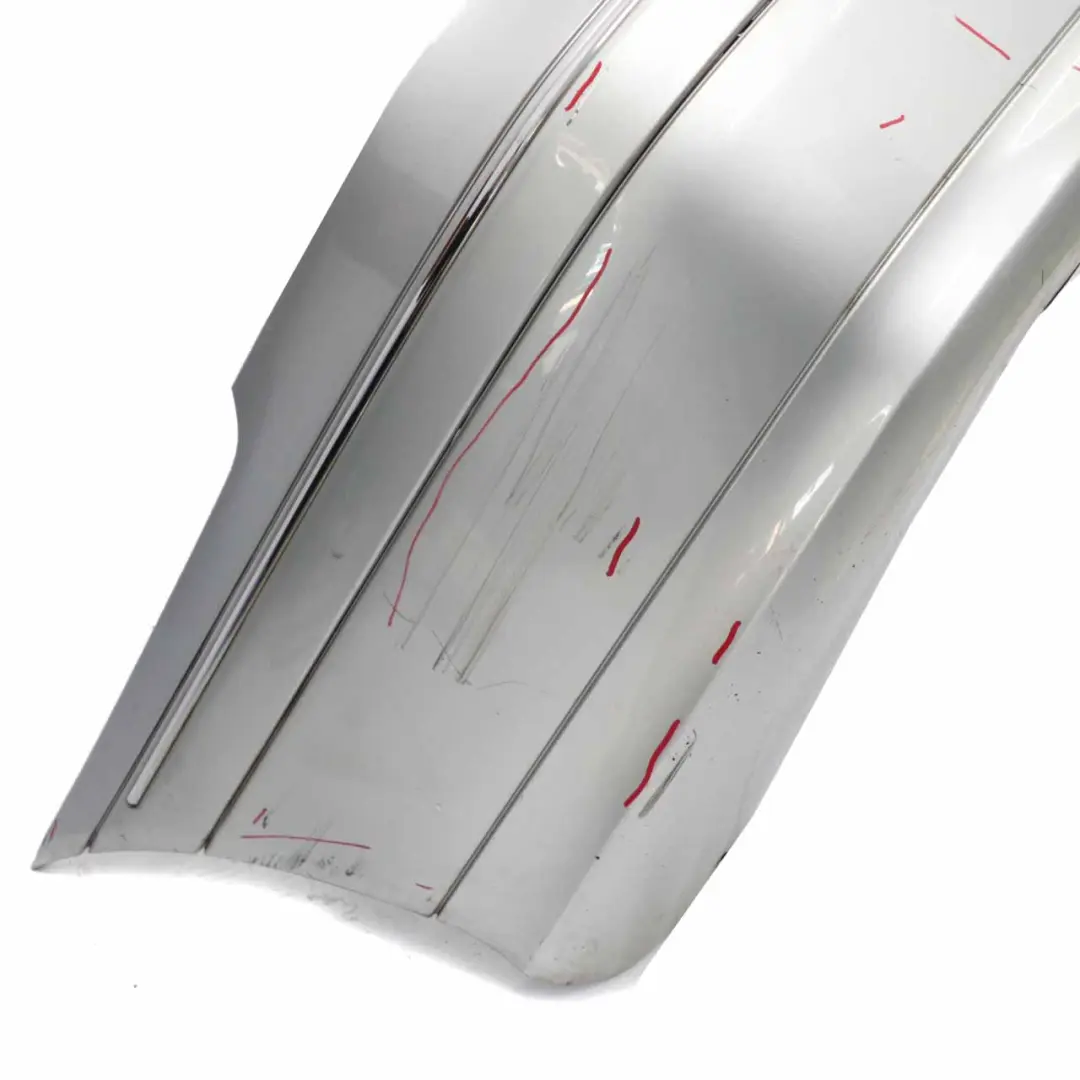 Bumper Cover Trim Panel Iridium Silver Metallic - 775 to Mercedes W203 Rear with Part number A2038851625 Mercedes W203 Rear Bumper Cover Trim Panel Iridium Silver Metallic - 775 - SKU A2038851625-IRS - Part number A2038851625