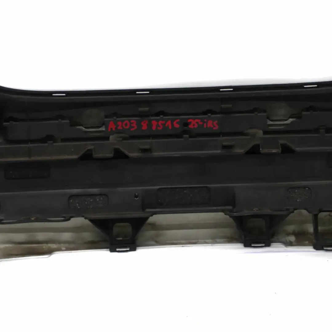 Bumper Cover Trim Panel Iridium Silver Metallic - 775 to Mercedes W203 Rear with Part number A2038851625 Mercedes W203 Rear Bumper Cover Trim Panel Iridium Silver Metallic - 775 - SKU A2038851625-IRS - Part number A2038851625