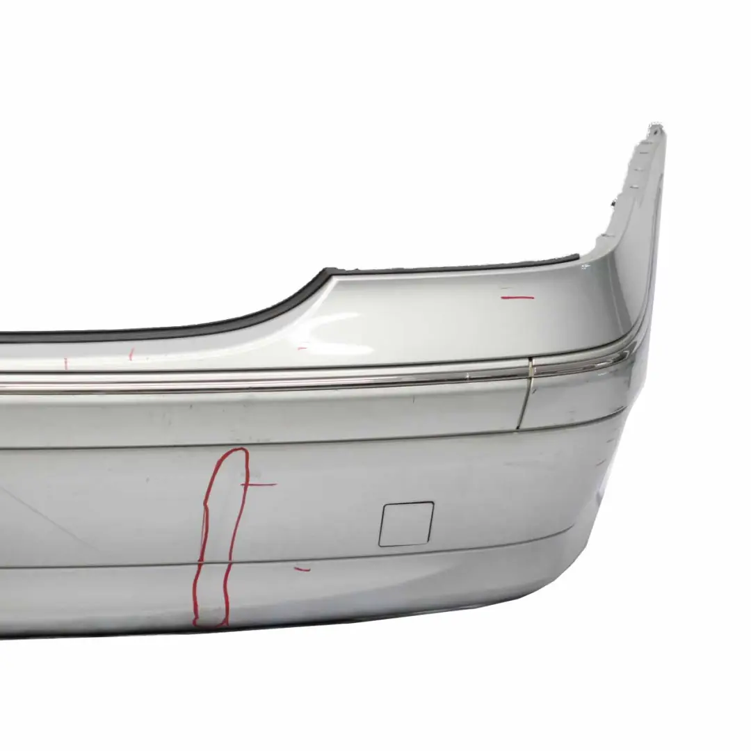 Bumper Cover Trim Panel Iridium Silver Metallic - 775 to Mercedes W203 Rear with Part number A2038851625 Mercedes W203 Rear Bumper Cover Trim Panel Iridium Silver Metallic - 775 - SKU A2038851625-IRS - Part number A2038851625