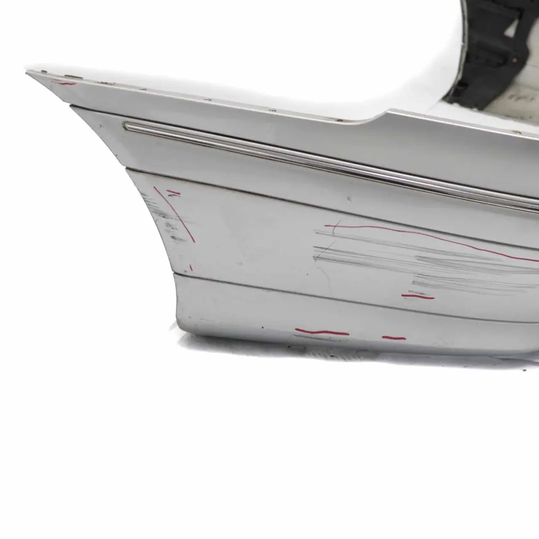 Bumper Cover Trim Panel Iridium Silver Metallic - 775 to Mercedes W203 Rear with Part number A2038851625 Mercedes W203 Rear Bumper Cover Trim Panel Iridium Silver Metallic - 775 - SKU A2038851625-IRS - Part number A2038851625