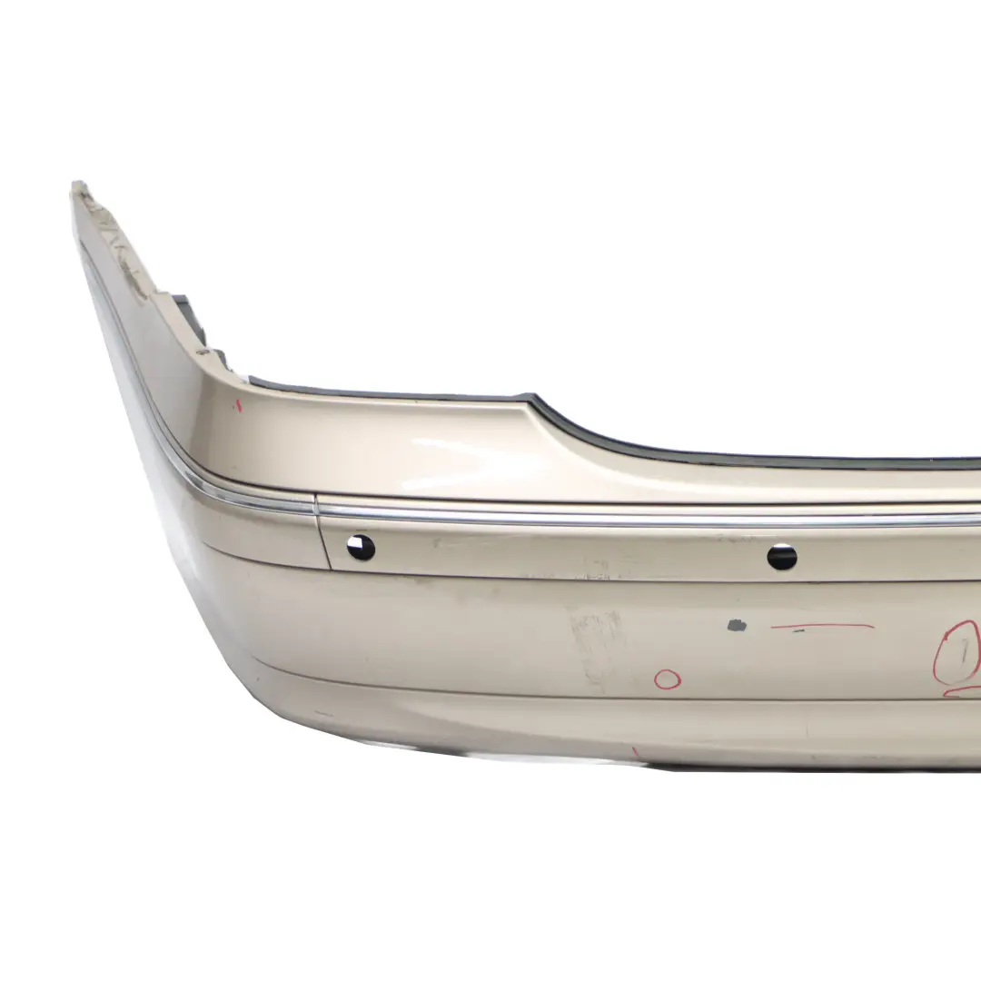 Bumper Cover Trim Panel Travertine Beige Metallic - 693 to Mercedes W203 Rear with Part number A2038851625 Mercedes W203 Rear Bumper Cover Trim Panel Travertine Beige Metallic - 693 - SKU A2038851625-TRB - Part number A2038851625