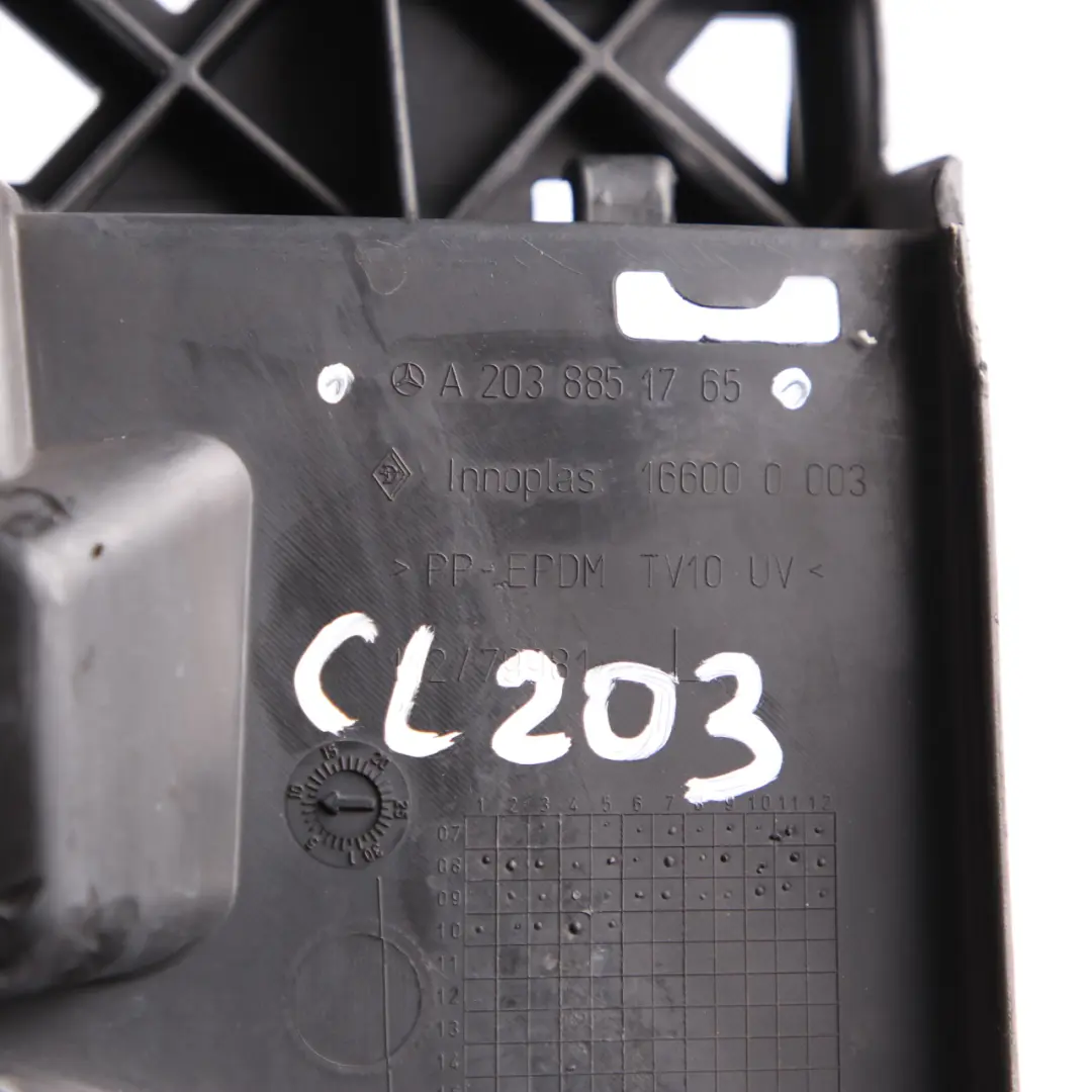 Staffa paraurti anteriore sinistra Supporto montaggio per Mercedes CL203 con numero di parte A2038851765 Mercedes CL203 Staffa paraurti anteriore sinistra Supporto montaggio - SKU A2038851765 - Numero di parte A2038851765