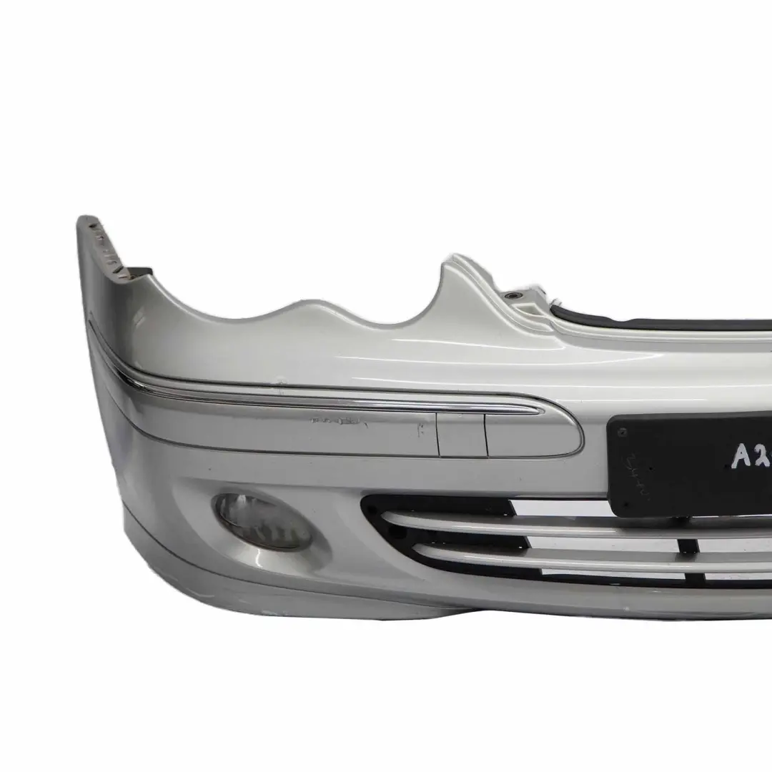 Front Bumper Trim Panel Brilliant Silver Metallic - 744 to Mercedes W203 with Part number A2038853025 Mercedes W203 Front Bumper Trim Panel Brilliant Silver Metallic - 744 - SKU A2038853025-BRS - Part number A2038853025