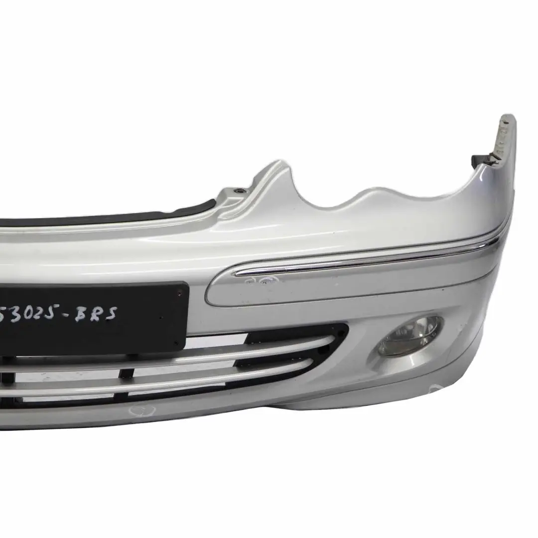 Mercedes W203 Front Bumper Trim Panel Brilliant Silver Metallic - 744 - SKU A2038853025-BRS - Part number A2038853025