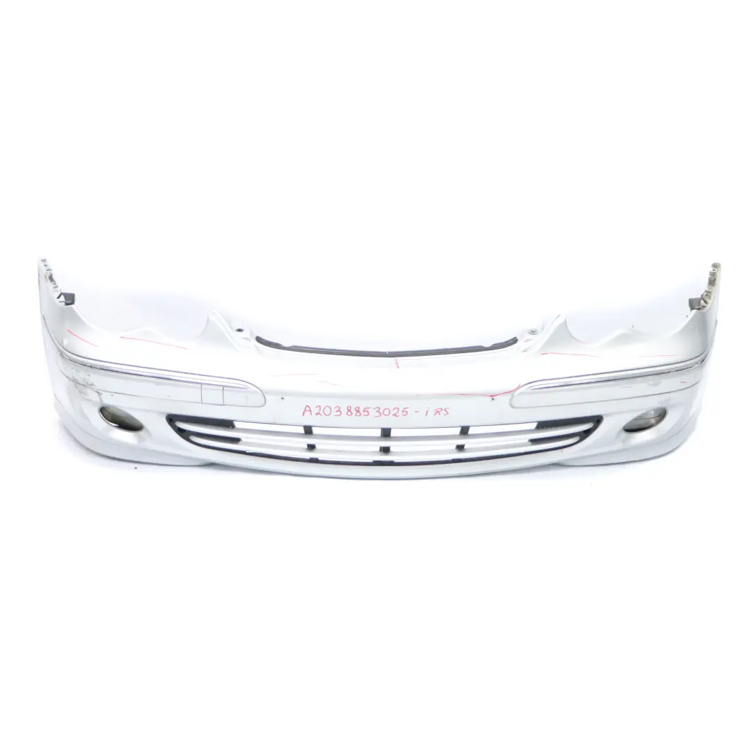Mercedes W203 Front Bumper Trim Panel Iridium Silver Metallic - 775 - SKU A2038853025-IRS - Part number A2038853025