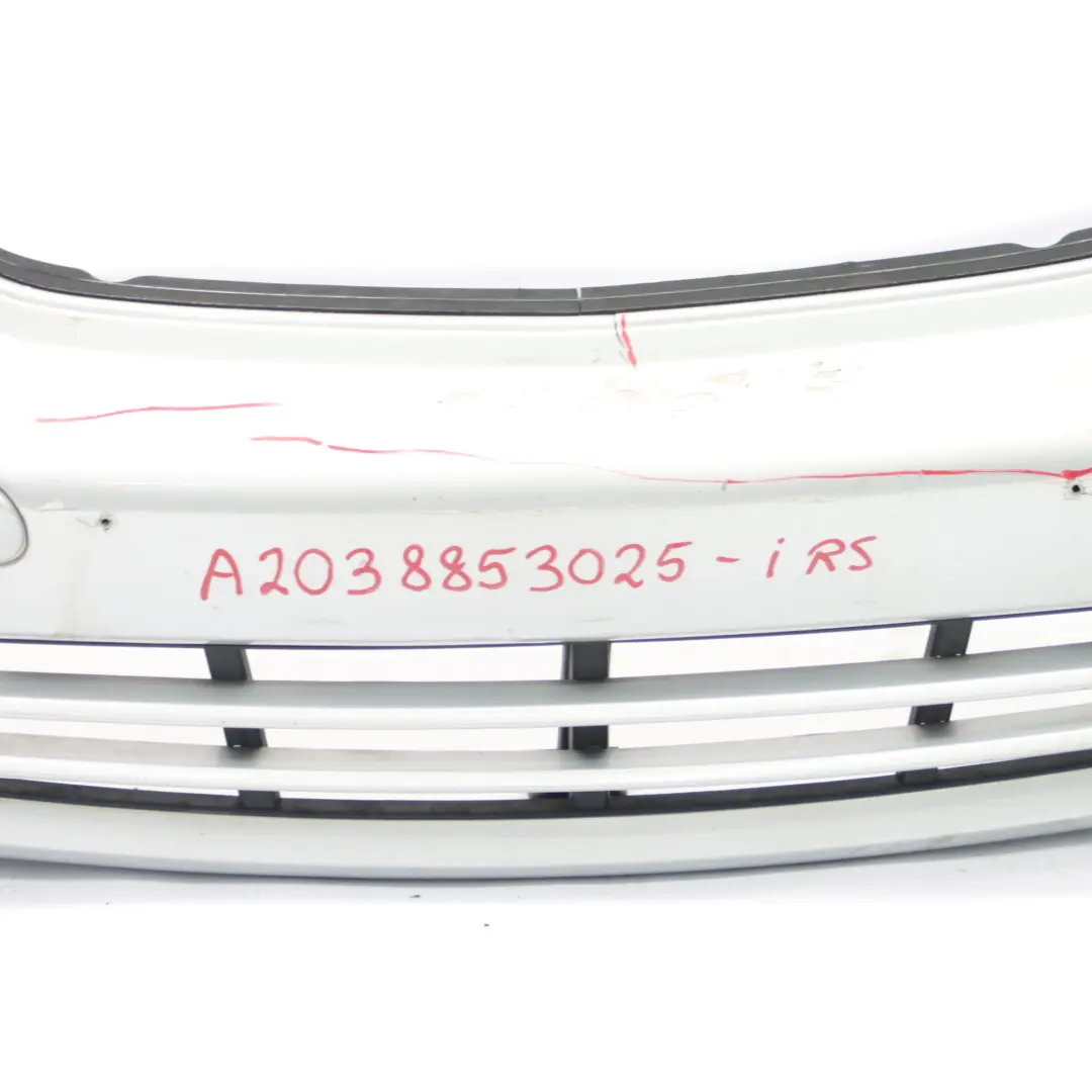 Mercedes W203 Front Bumper Trim Panel Iridium Silver Metallic - 775 - SKU A2038853025-IRS - Part number A2038853025
