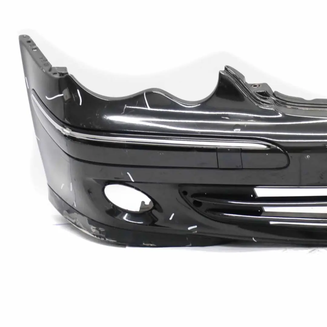 Mercedes W203 Front Bumper Trim Panel Obsidian Black Metallic - 197 - SKU A2038853025-OB1 - Part number A2038853025