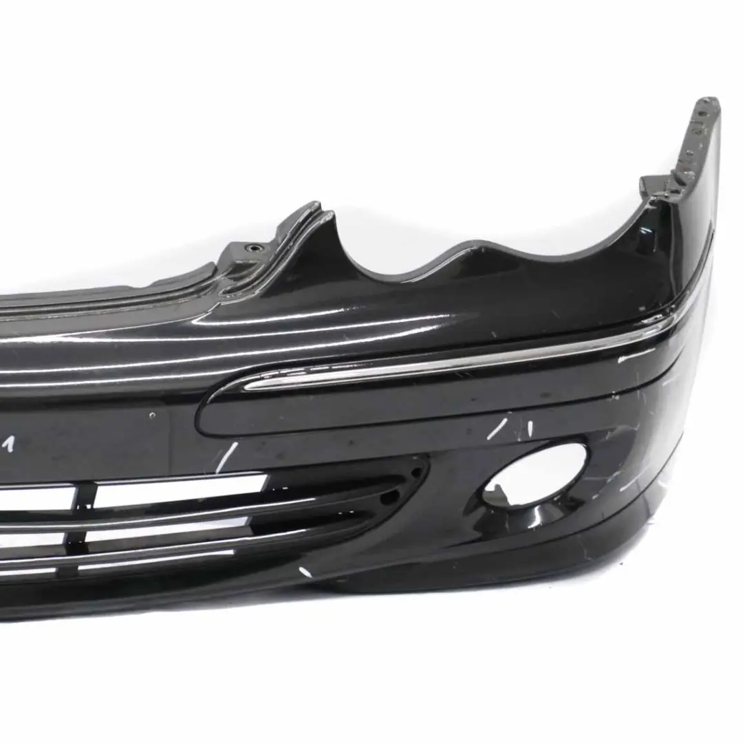 Mercedes W203 Front Bumper Trim Panel Obsidian Black Metallic - 197 - SKU A2038853025-OB1 - Part number A2038853025