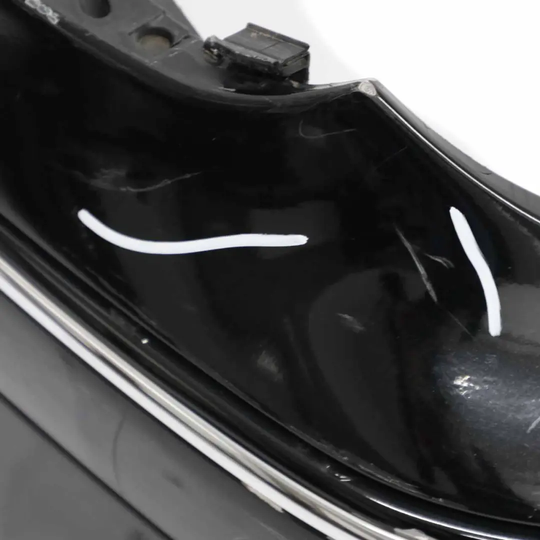 Mercedes W203 Front Bumper Trim Panel Obsidian Black Metallic - 197 - SKU A2038853025-OB1 - Part number A2038853025