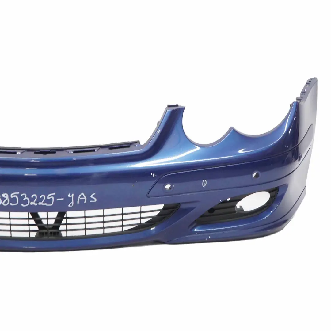 Front Bumper Trim Panel Jaspis Blue Metallic - 345 to Mercedes CL203 with Part number A2038853225 Mercedes CL203 Front Bumper Trim Panel Jaspis Blue Metallic - 345 - SKU A2038853225-JAS - Part number A2038853225