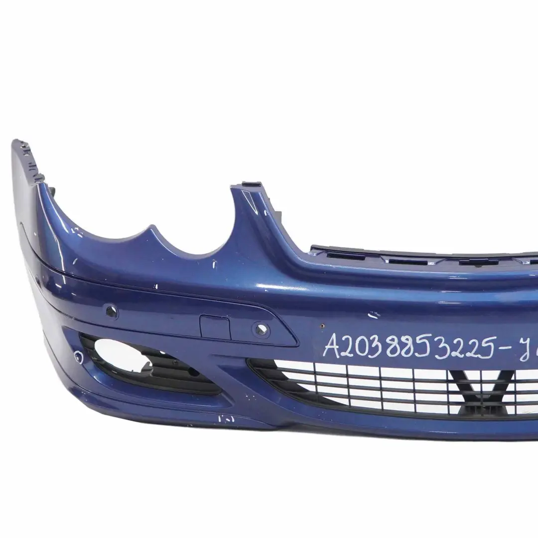 Mercedes CL203 Front Bumper Trim Panel Jaspis Blue Metallic - 345 - SKU A2038853225-JAS - Part number A2038853225